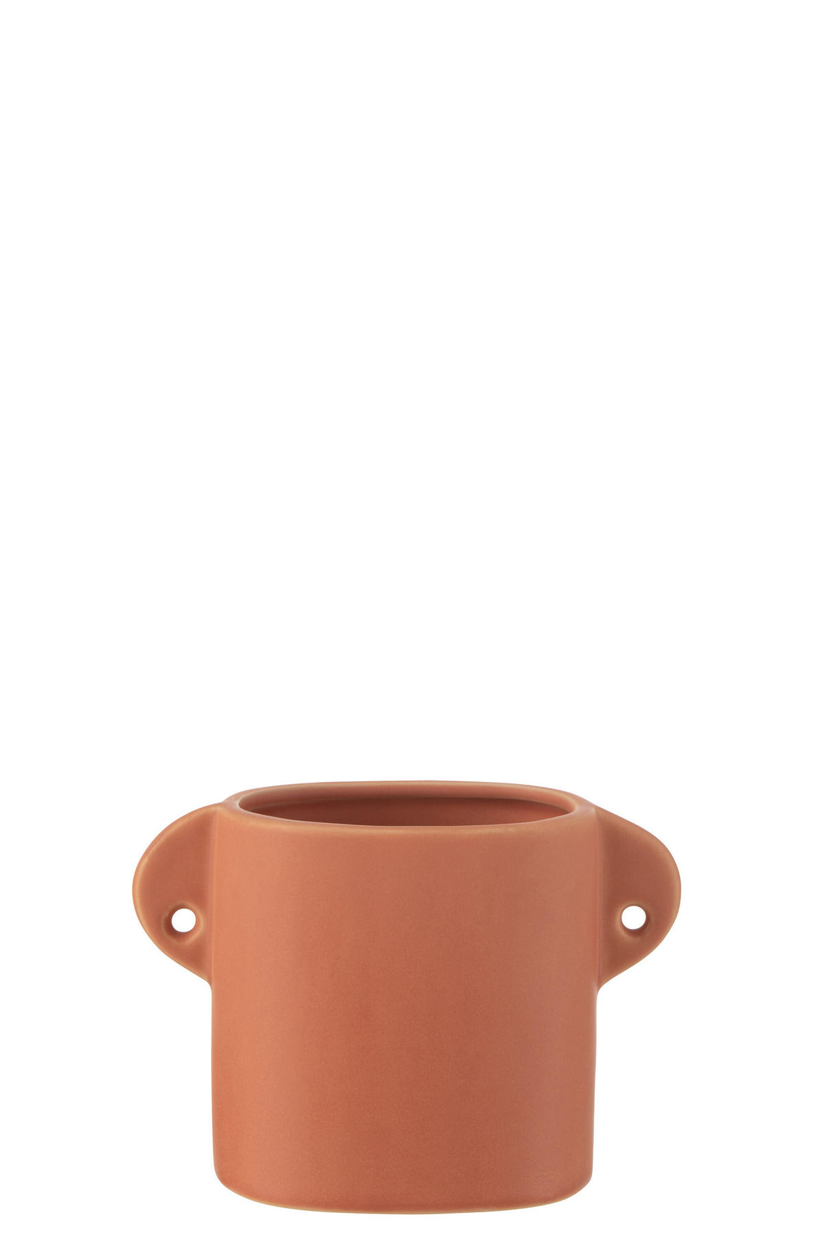 BLUMENTOPF RENAISSANCE - Töpferei - Orange - 2er set - Ø 8,5 cm - Orange, Keramik (8.5/11.5cm) - J-Line