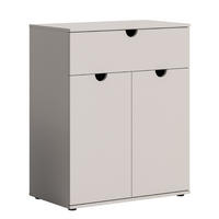 SCHUHSCHRANK Evora 40/80/95 cm - Grau, Holzwerkstoff (80/95/40cm) - Xonox