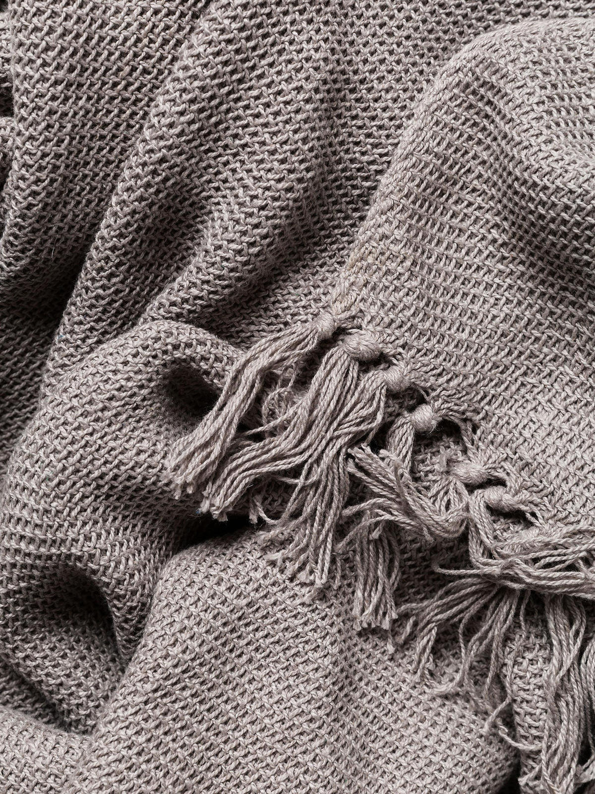 BAUMWOLLDECKE Ezra Grau 125x150 cm - Grau, Textil (125/150cm) - benuta Nest