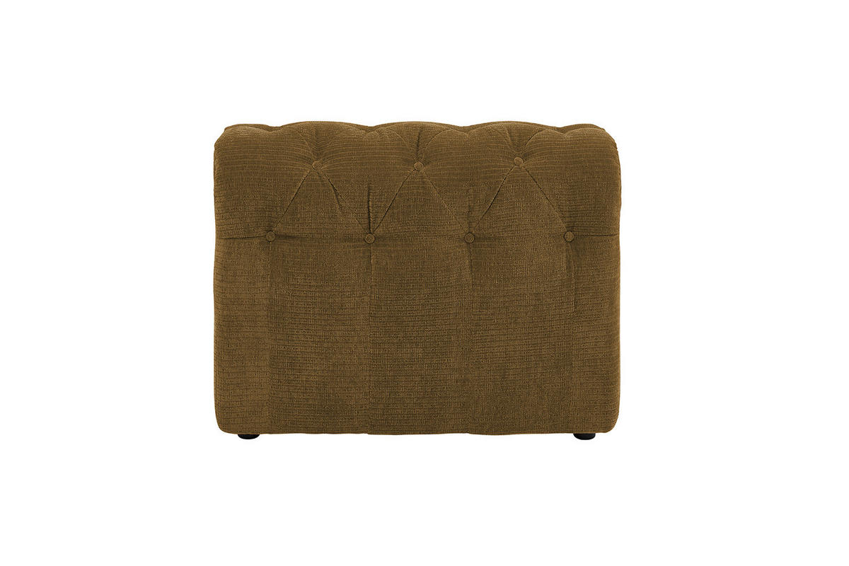 SOFA SITZELEMENT SEPHI Braun Cord - Dunkelbraun/Schwarz, Kunststoff/Textil (82/62/27cm) - KAWOLA