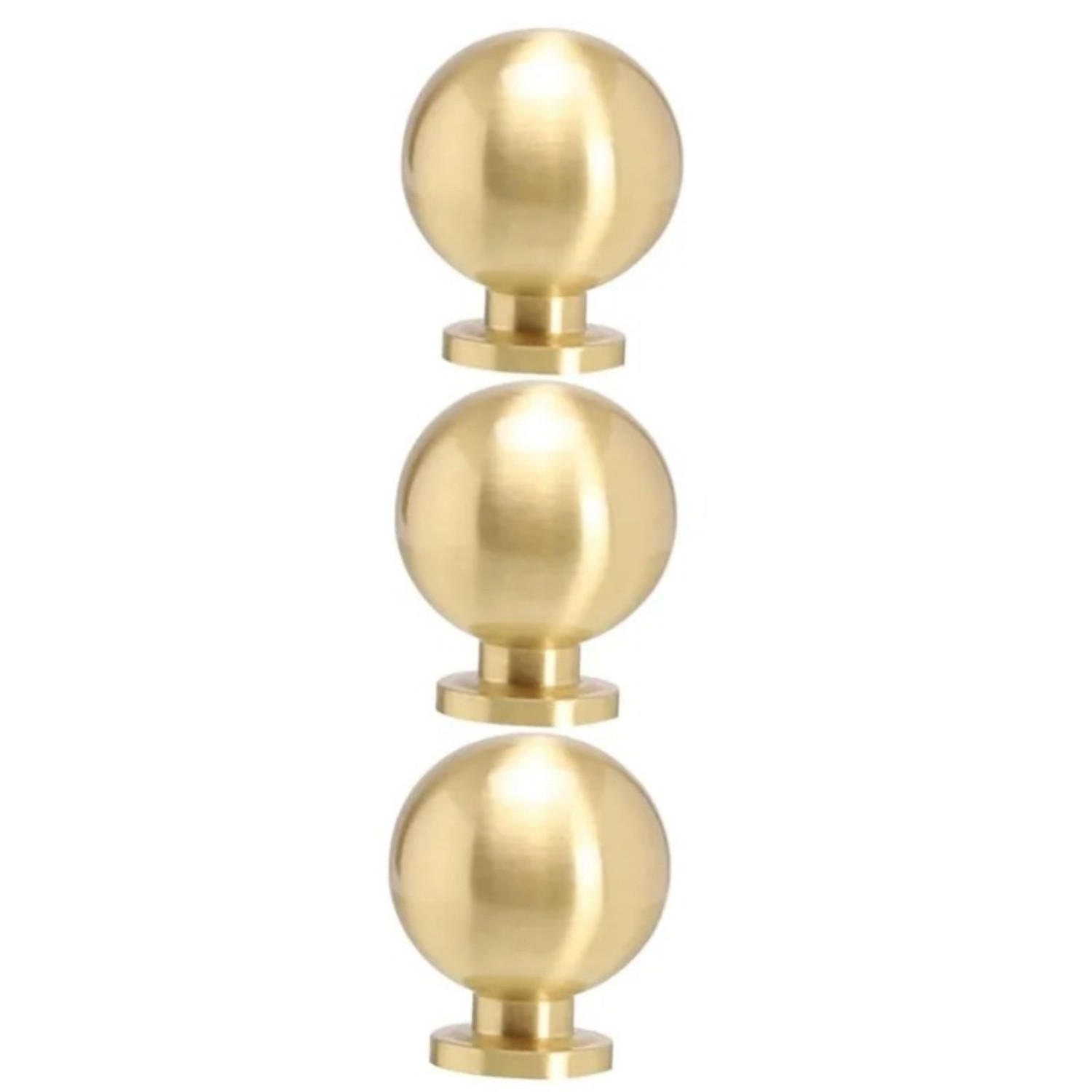 SCHRANKKNOPF Gold 3er-Set - Goldfarben, Metall (3/3/2.5cm)
