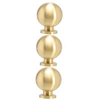 SCHRANKKNOPF Gold 3er-Set - Goldfarben, Metall (3/3/2.5cm)