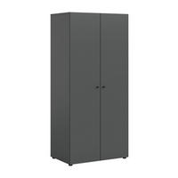KLEIDERSCHRANK 2-türig Arbor (B/H/T: ca. 80/176/51 cm) in anthrazit/anthrazit - Anthrazit, Holzwerkstoff (80/176/51cm)
