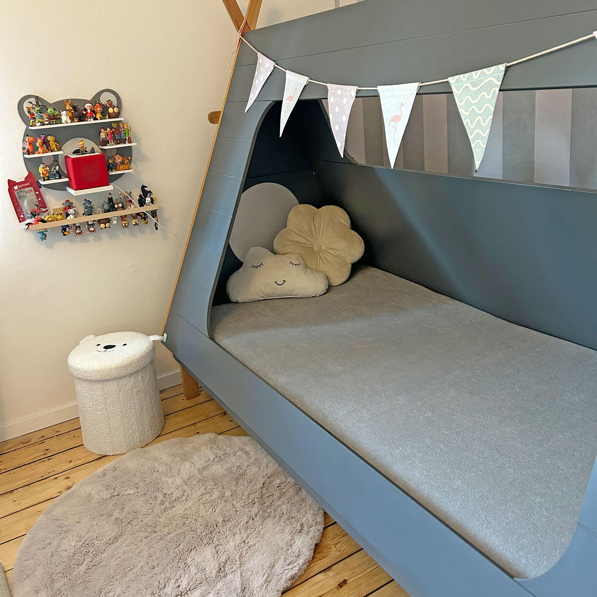 SPANNBETTLAKEN, 100x200 cm, 80% Baumwolle, 20% Polyester, Grau - Hellgrau, Naturmaterialien (100/200cm) - Zollner
