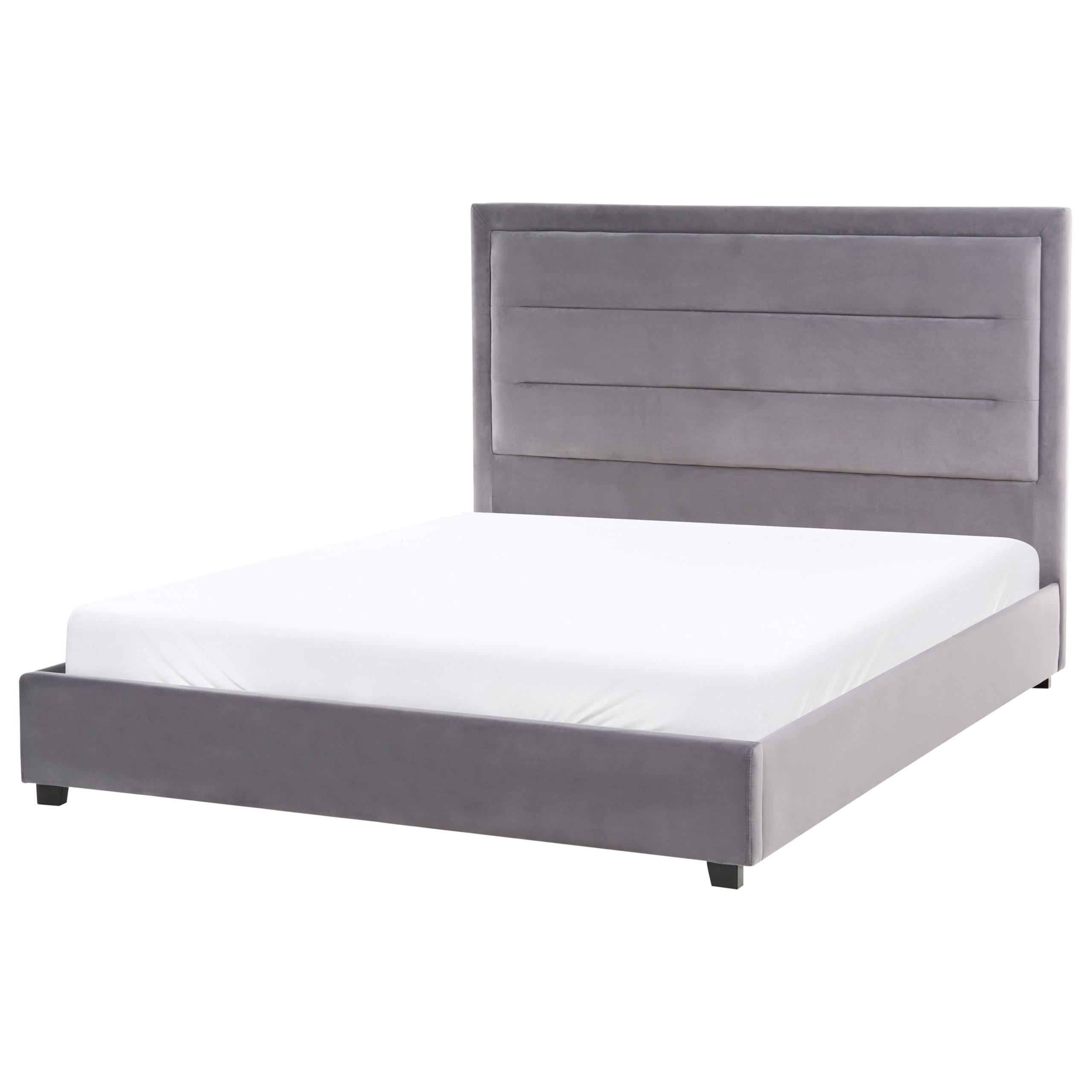 PAT cu somieră 140/200 cm gri închis Rouen