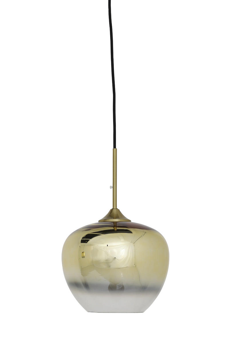 HÄNGELAMPE Mayson Gold Ø23/18 cm - Goldfarben, Glas (23/23/18cm) - Light & Living