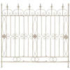 GARTENZAUN Metall Antik-Creme - Creme, Metall (124/116cm) - CLP