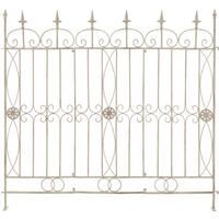 GARTENZAUN Metall Antik-Creme - Creme, Metall (124/116cm) - CLP