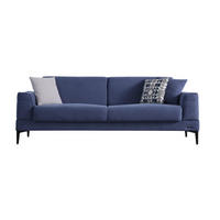 2-SITZER Sofa MAJA, Blau - Blau, Kunststoff/Textil (180/85/90cm) - Villa Möbel