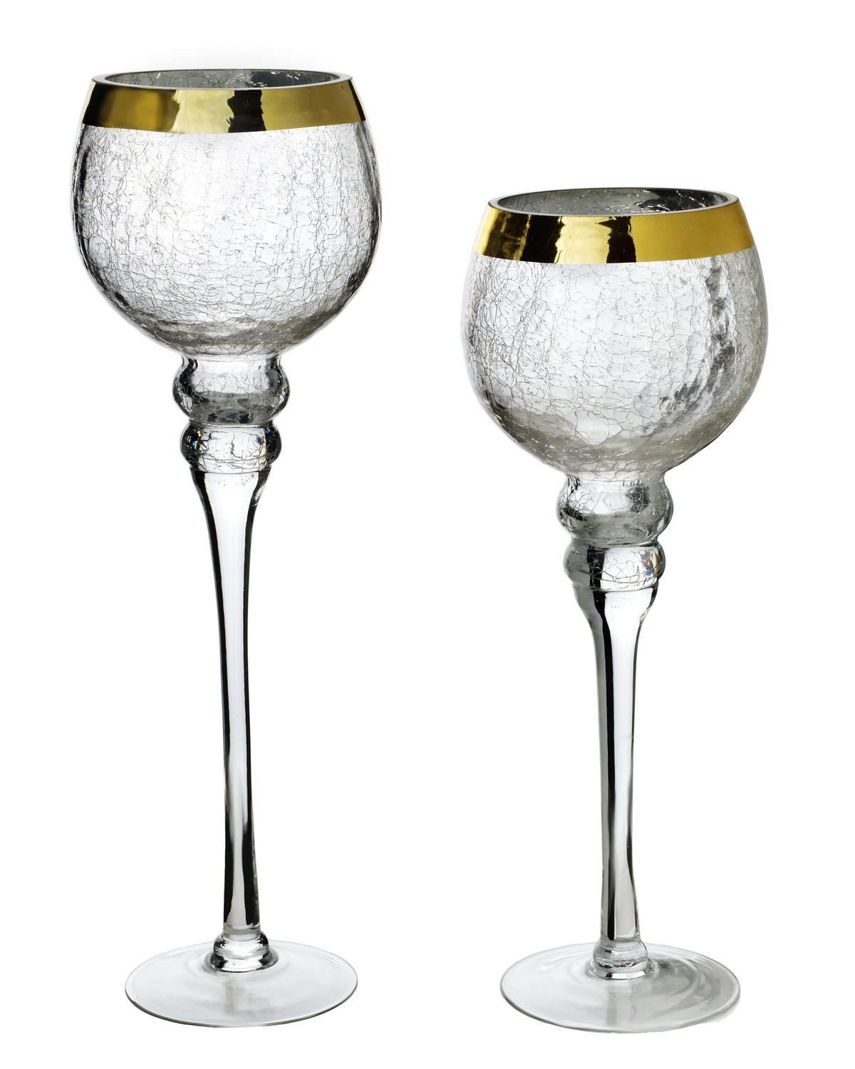 KERZENHALTER Donna Transparent 15x15x42 cm Glas - Transparent, Glas (15/42/15cm) - Mondex