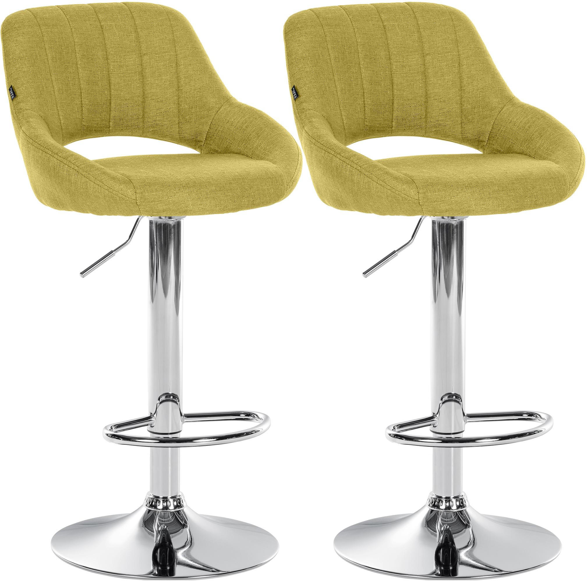 BARHOCKER 2 Stoff Grün - Grün, Textil (47/85/48cm) - CLP