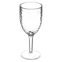 WEINGLAS Estiva in gehämmerter Optik, Kunststoff, Transparent, 350 ml - Transparent, Kunststoff (0.35L) - 5five Simply Smart