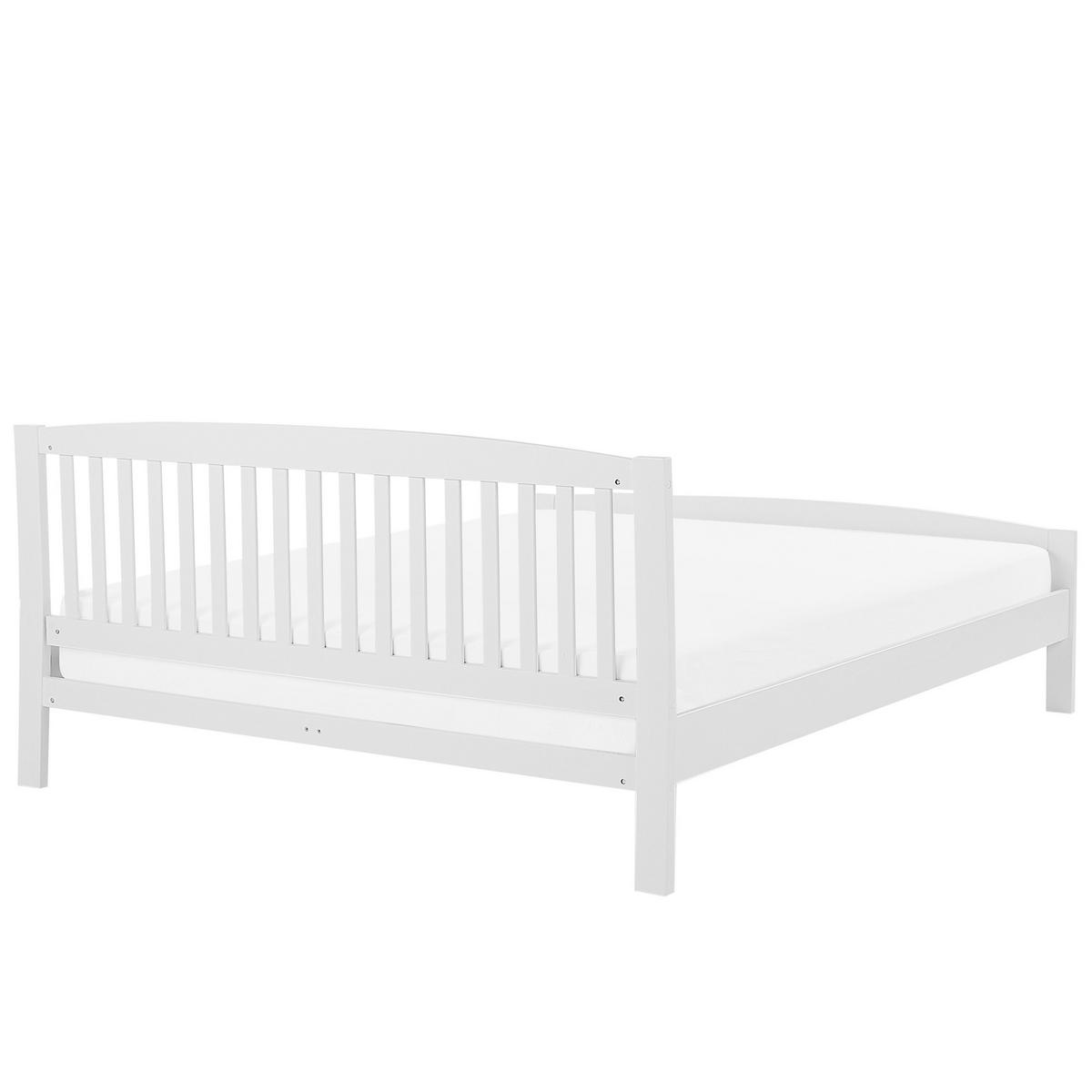 HOLZBETT 180/200cm Weiß Castres - Weiß, Holz (180/200cm) - Beliani