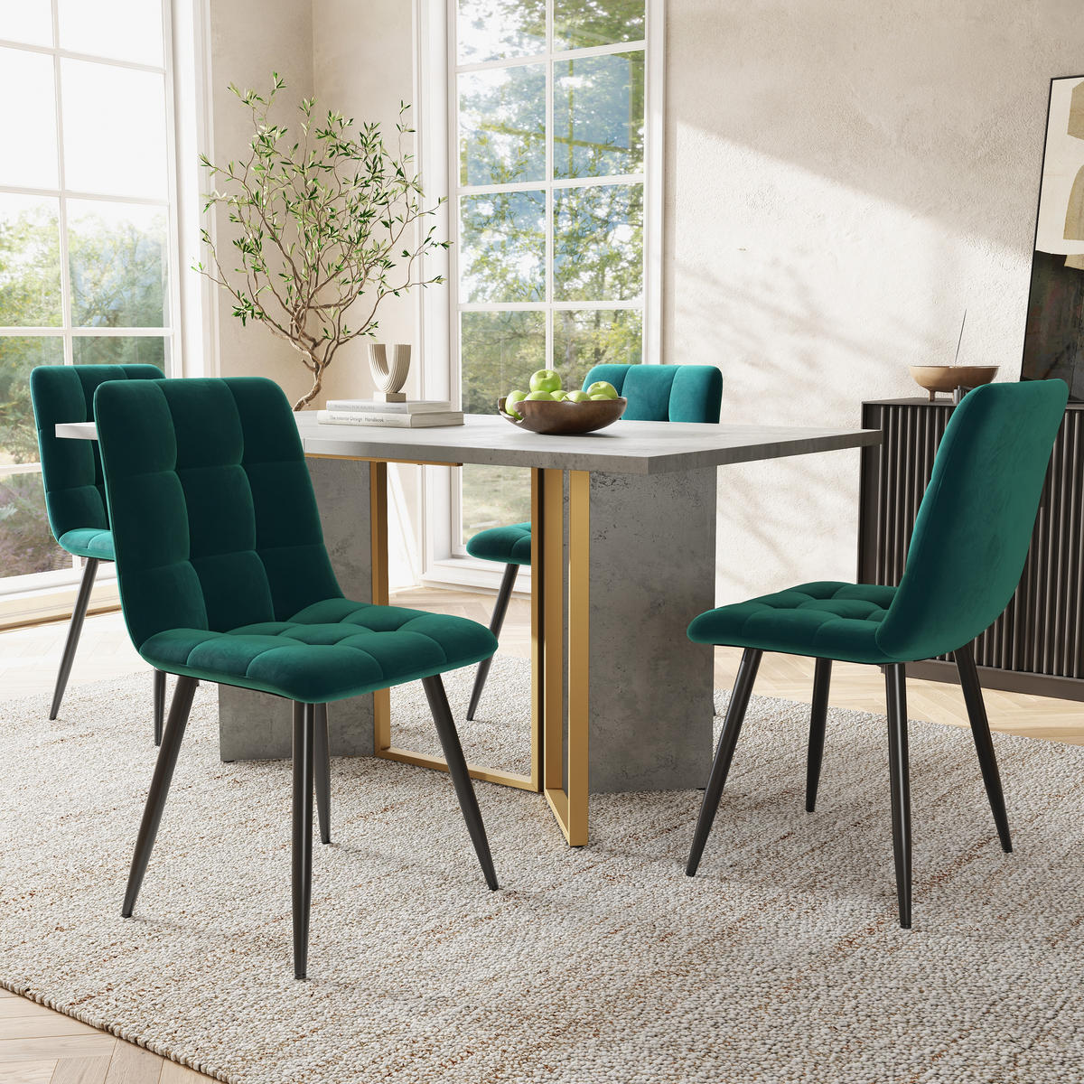 ESSTISCH Grau 119/70/75 cm - Grau, Holzwerkstoff/Metall (119/70/75cm) - Urban Meuble