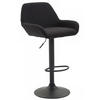 BARHOCKER Stoff schwarz - Schwarz, Textil/Metall (51/89/52cm) - CLP