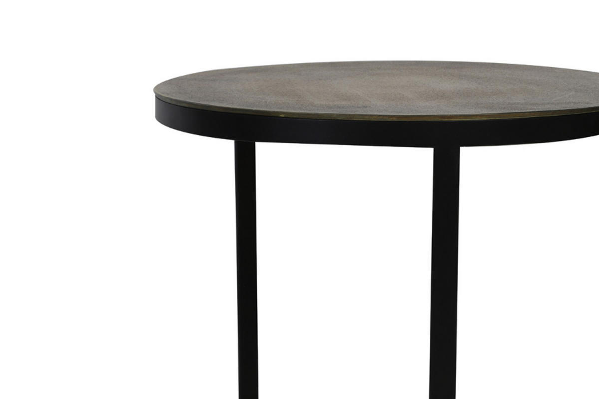 BEISTELLTISCH Trelo Bronze Ø49/52 cm 2er-Set - Bronzefarben, Metall (49/49/52cm) - Light & Living