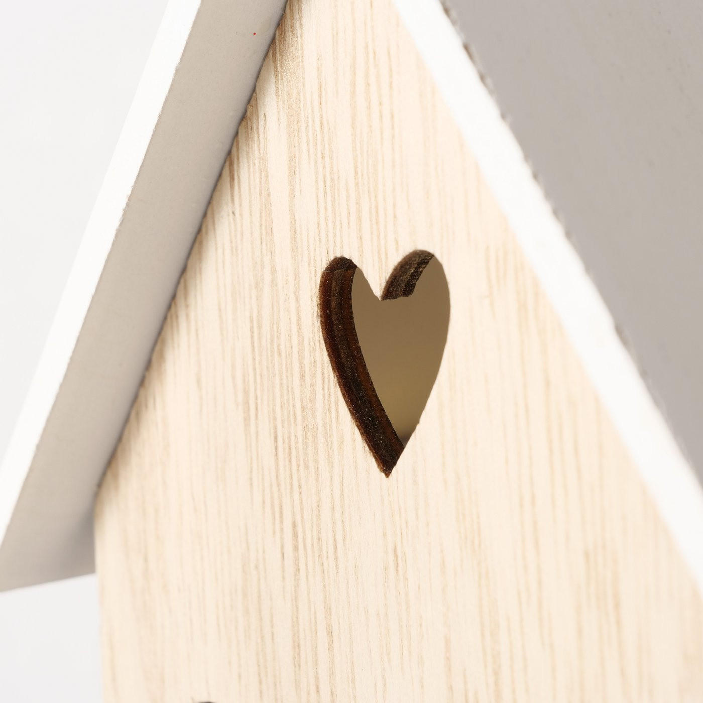 HOLZDEKORATION Aldea mit Beleuchtung, 2 Häuser - Beige, Holz (11/25/12cm) - Boltze Home