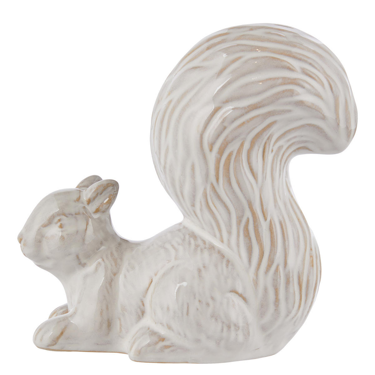DEKO-EICHHÖRNCHEN AUTUMN VIBES - Weiß, Keramik (6/13/12cm) - Butlers