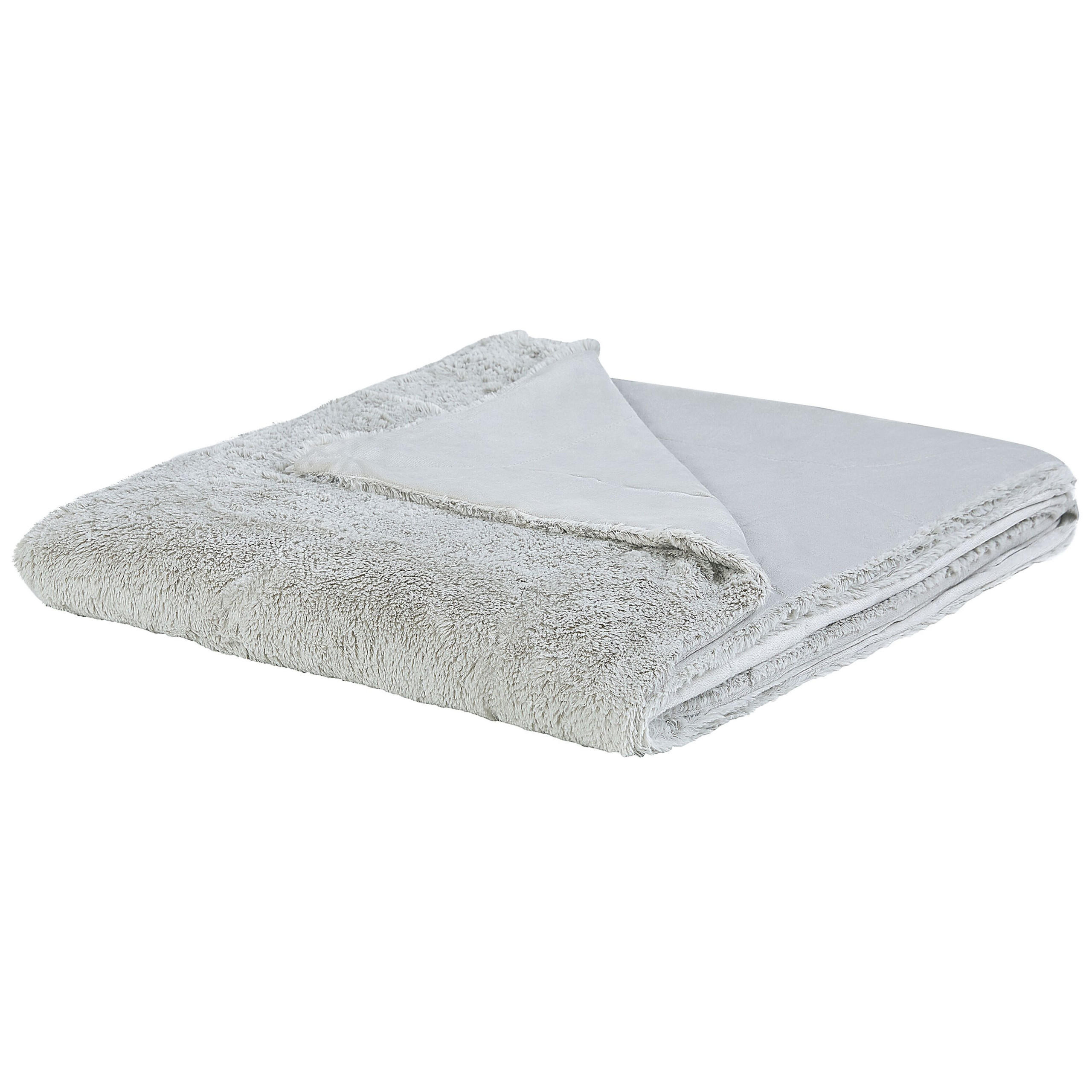 TAGESDECKE Grau 180 x 200 cm Gelik - Grau, Textil (180/200cm) - Beliani