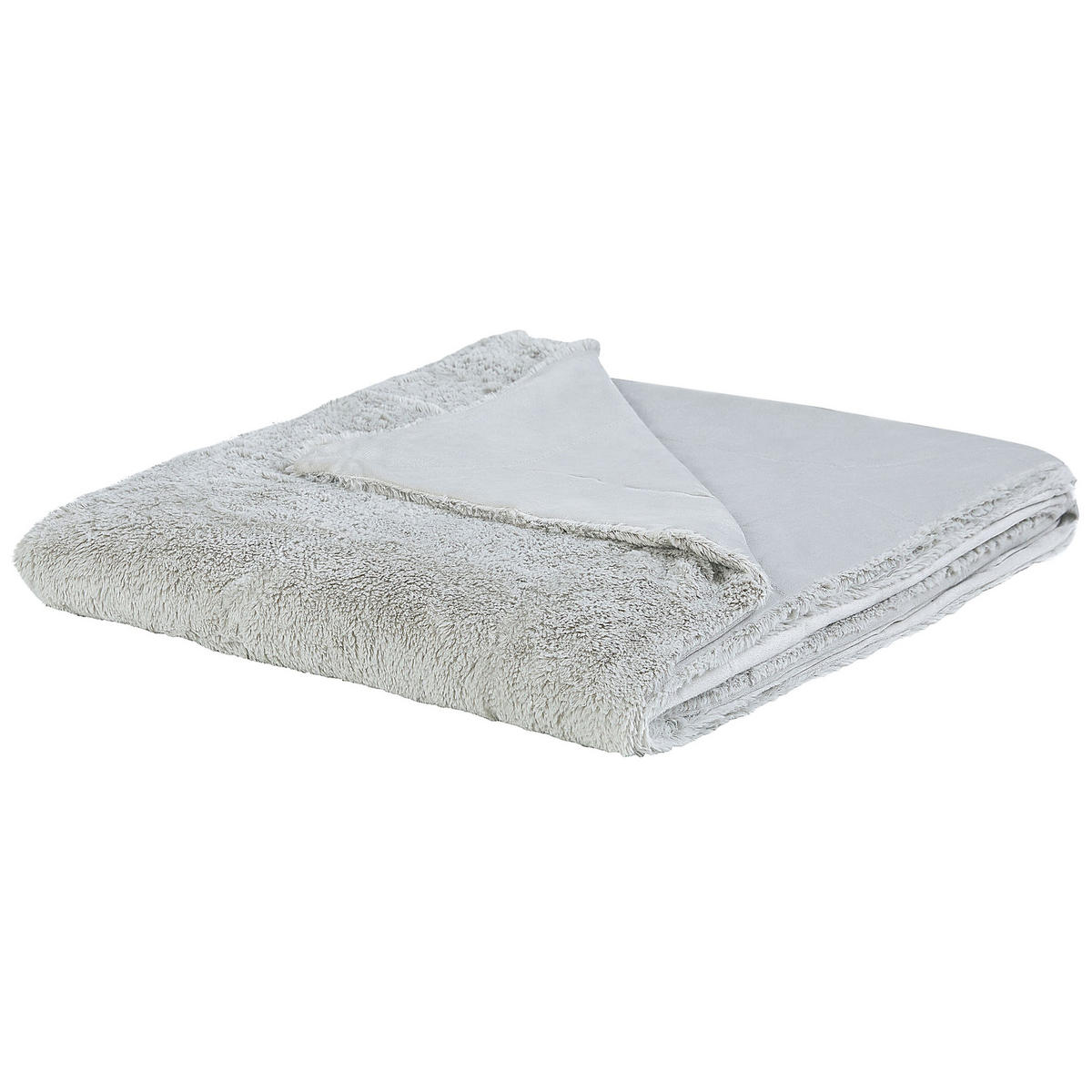 TAGESDECKE Grau 180 x 200 cm Gelik - Grau, Textil (180/200cm) - Beliani