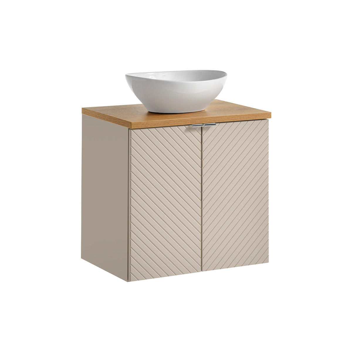 WASCHTISCH 60cm Manoa Kaschmir - Holz - Beige, Holzwerkstoff (60/59/40cm) - Petits-meubles