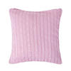 KISSENHÜLLE Zopfmuster 45/45 cm - Rosa, Textil (45/45cm) - Homescapes