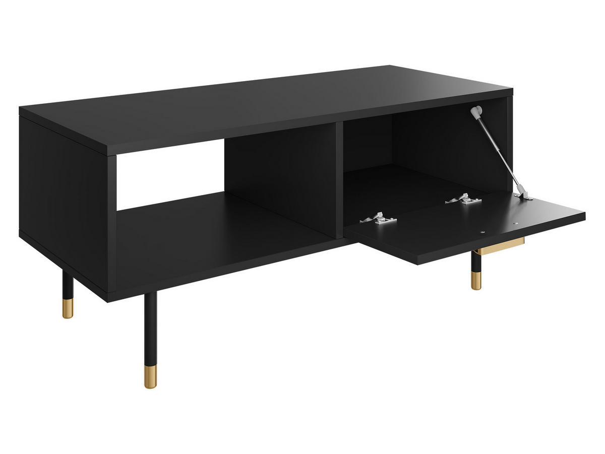 COUCHTISCH Vunotis - Goldfarben/Schwarz, Holzwerkstoff/Kunststoff (45/100/48cm) - MIRJAN24