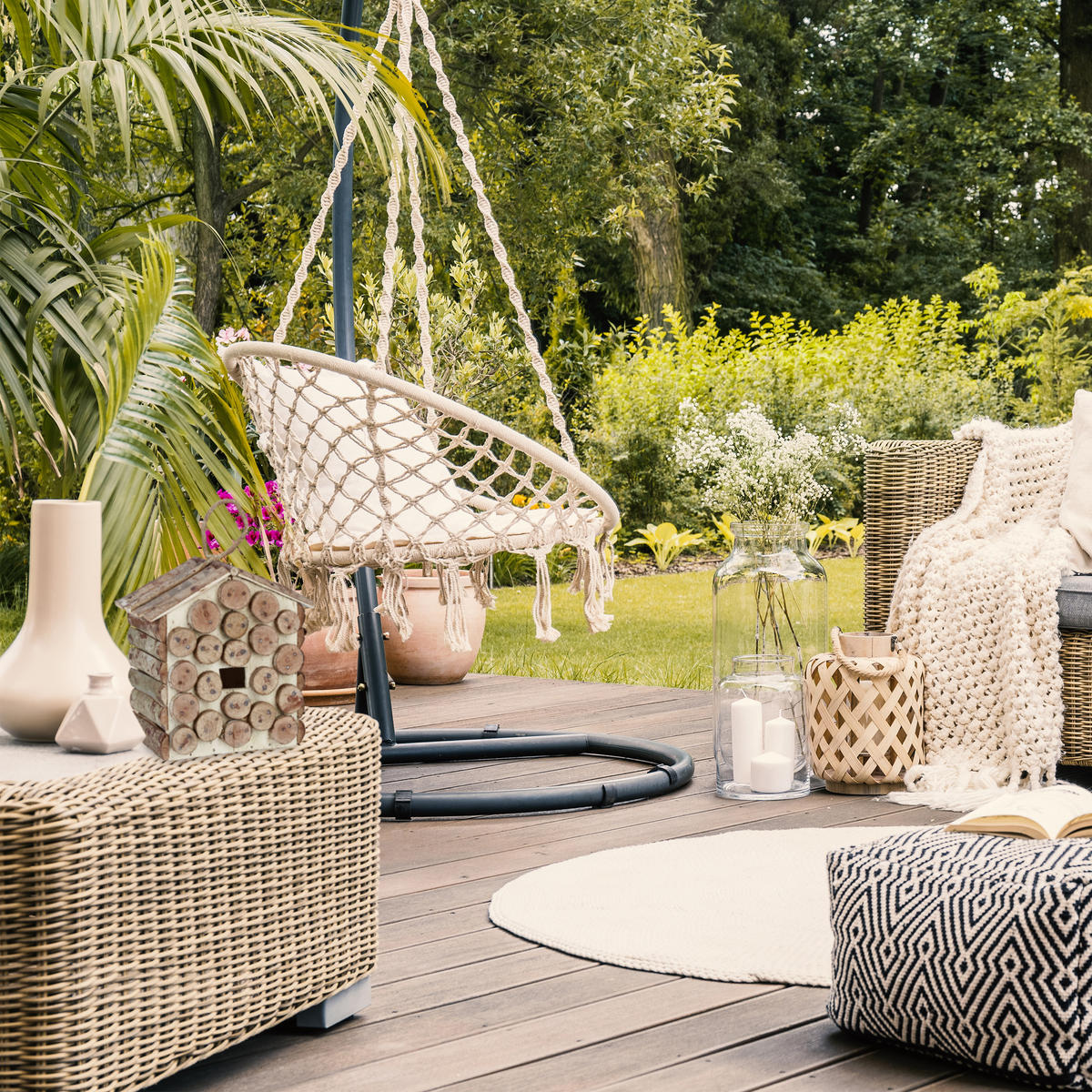 VOGELHAUS Deko - Braun, Holz (18/32/14.5cm) - Relaxdays