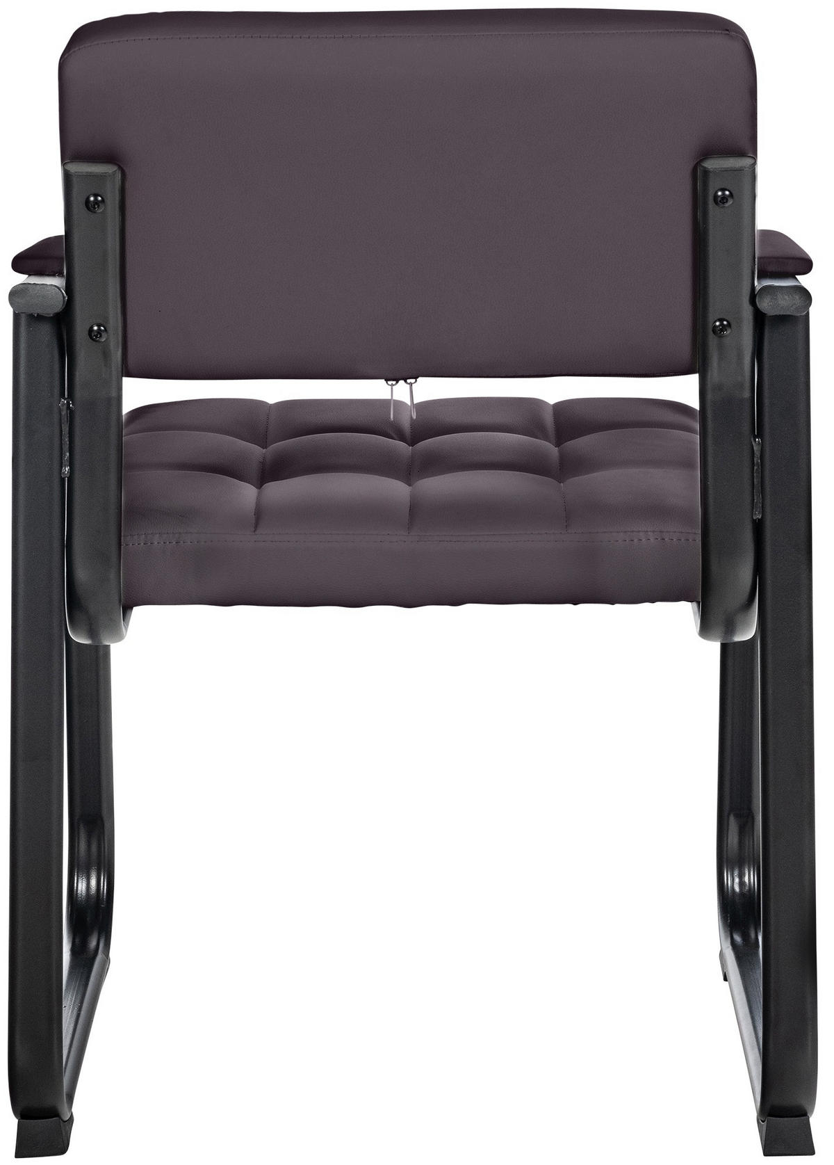 ARMLEHNENSTUHL Lederlook Braun - Braun, Textil/Metall (59/84/58cm) - CLP