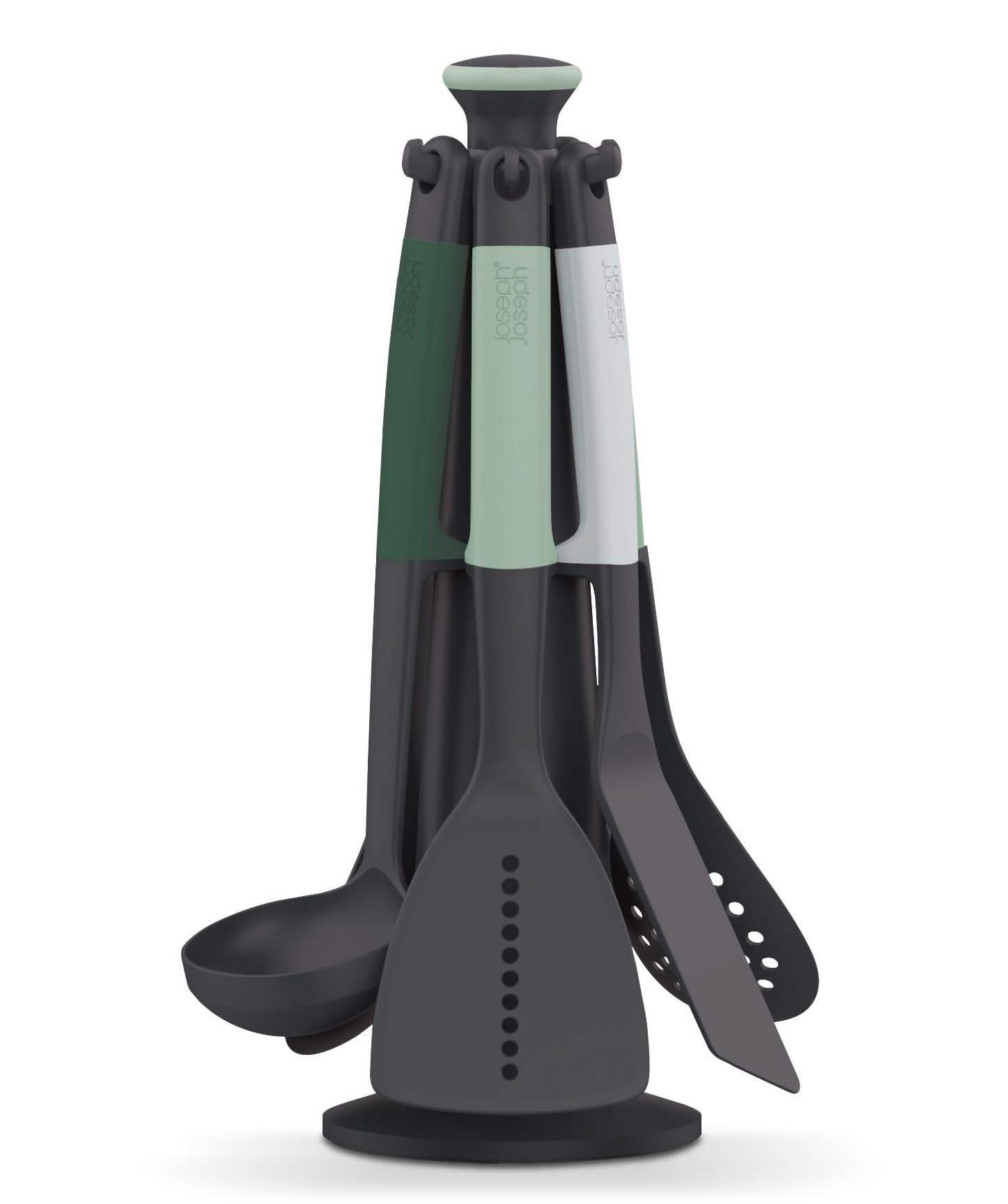 SPATEL-SET Karussell mit 6 Spateln - Elevate - Sage - Grün, Kunststoff (2/35/17cm) - Joseph Joseph 