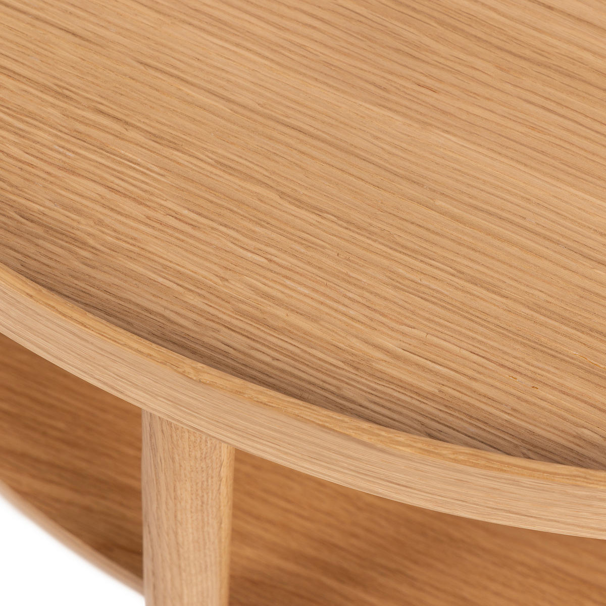 FURNIERTER COUCHTISCH - Eiche - Eichefarben, Holzwerkstoff (80/80/42cm) - home24