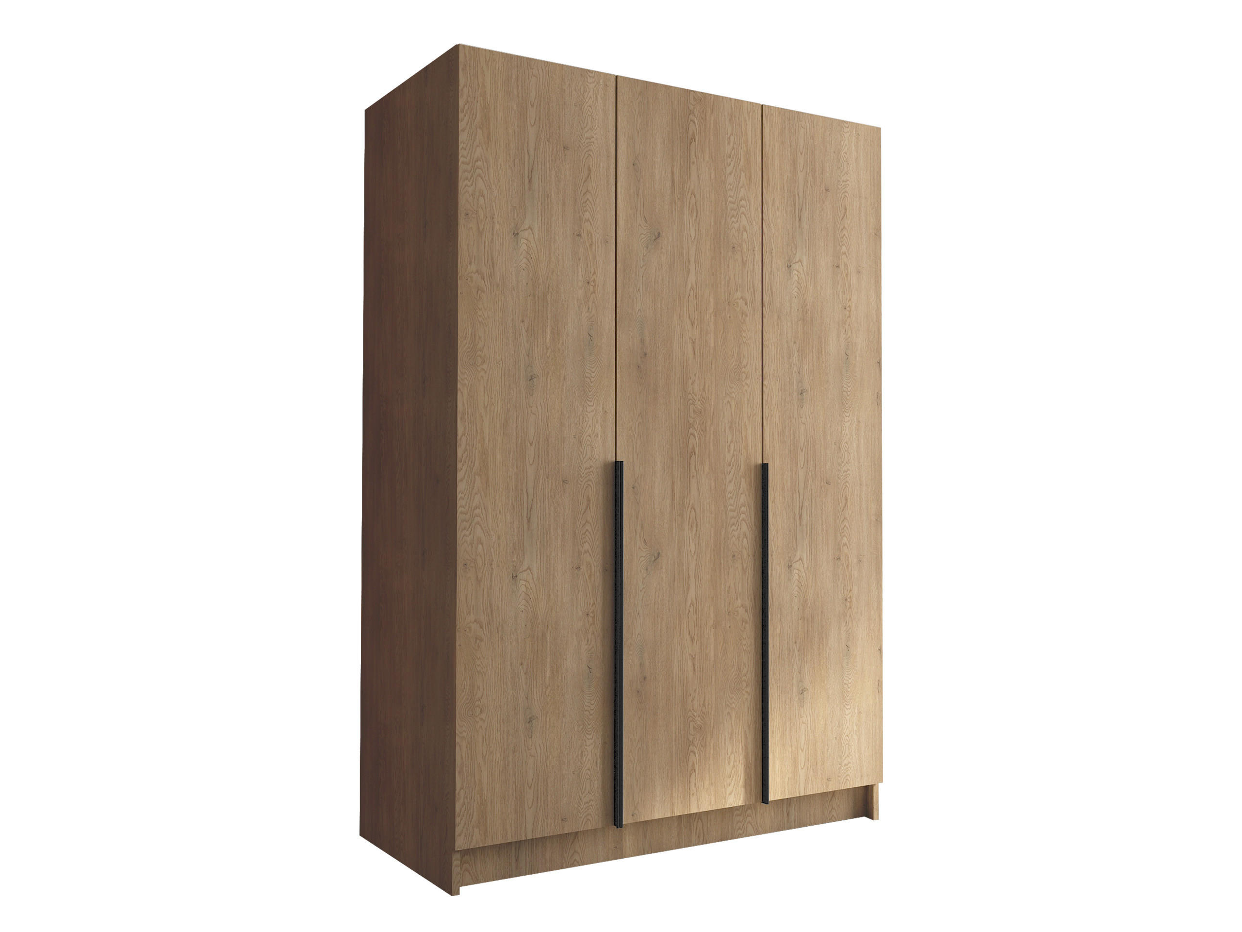 MIRJAN24 KLEIDERSCHRANK Eiche, Schwarz 150cm × 58cm × 215cm