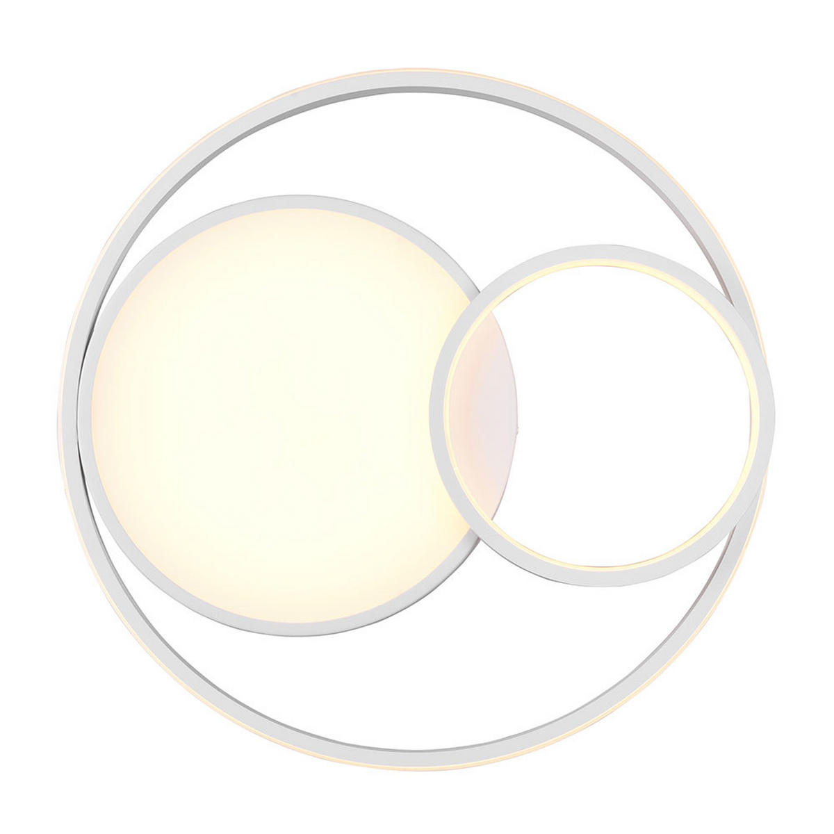 LED DECKENLEUCHTE Vuelta Weiß-matt - Weiß, Metall (48/48/9cm)