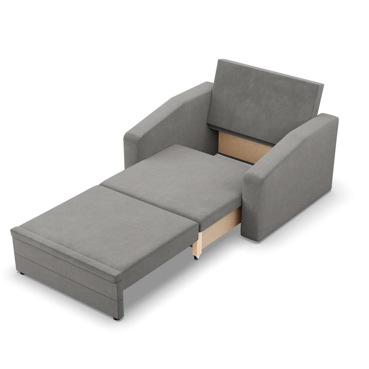 LOUNGESESSEL ORBIT, 90 CM, Hellgrau - Hellgrau, Textil (118/80/87cm)