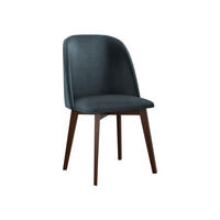 STUHL Monti 3, Holzfarbe: Nuss - Walnussfarben/Blaugrau, Holz (48/83/55cm) - MIRJAN24