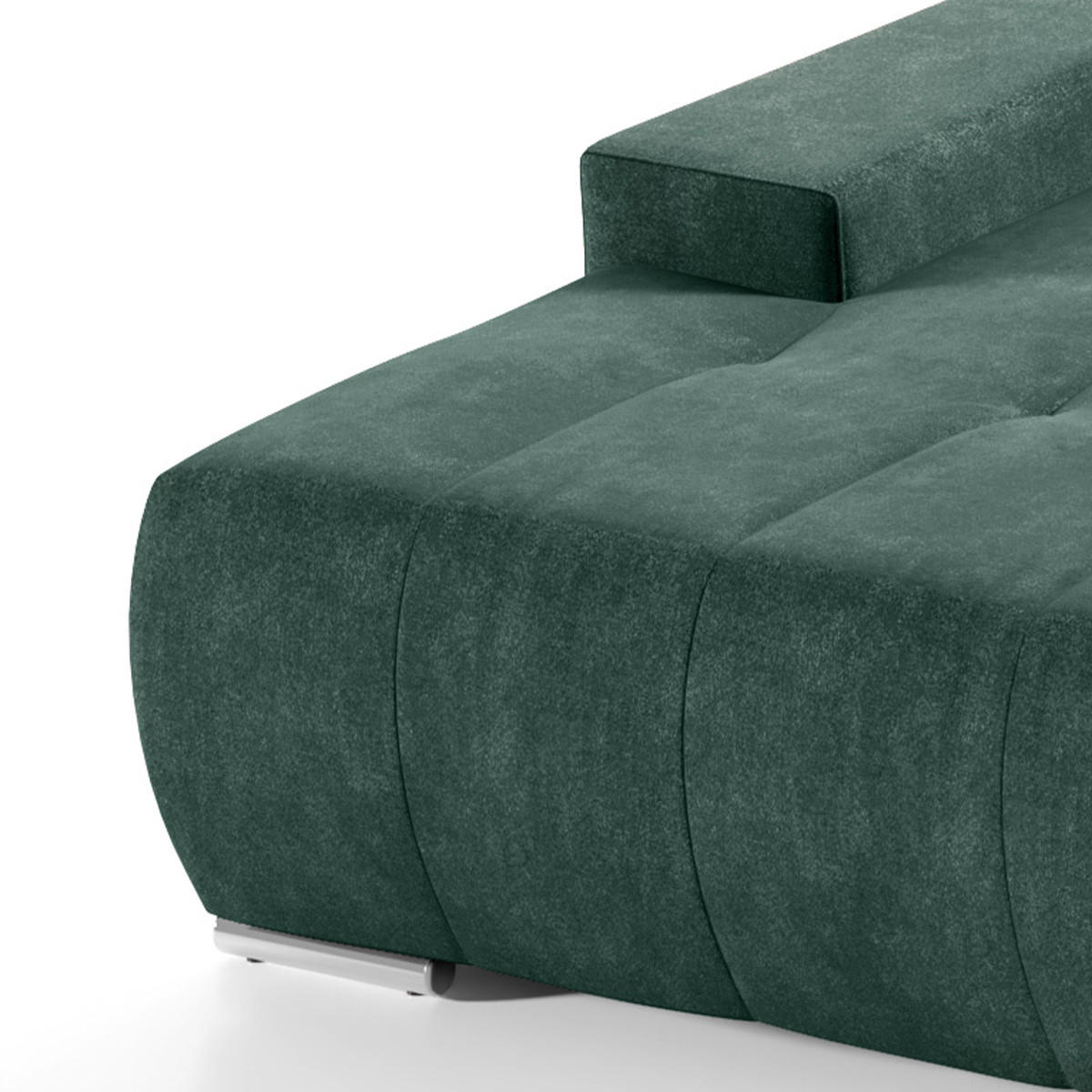 ECKSOFA Jonas 4 Sitzplätze Grün - Grün, Holzwerkstoff (265/185cm) - Petits-meubles