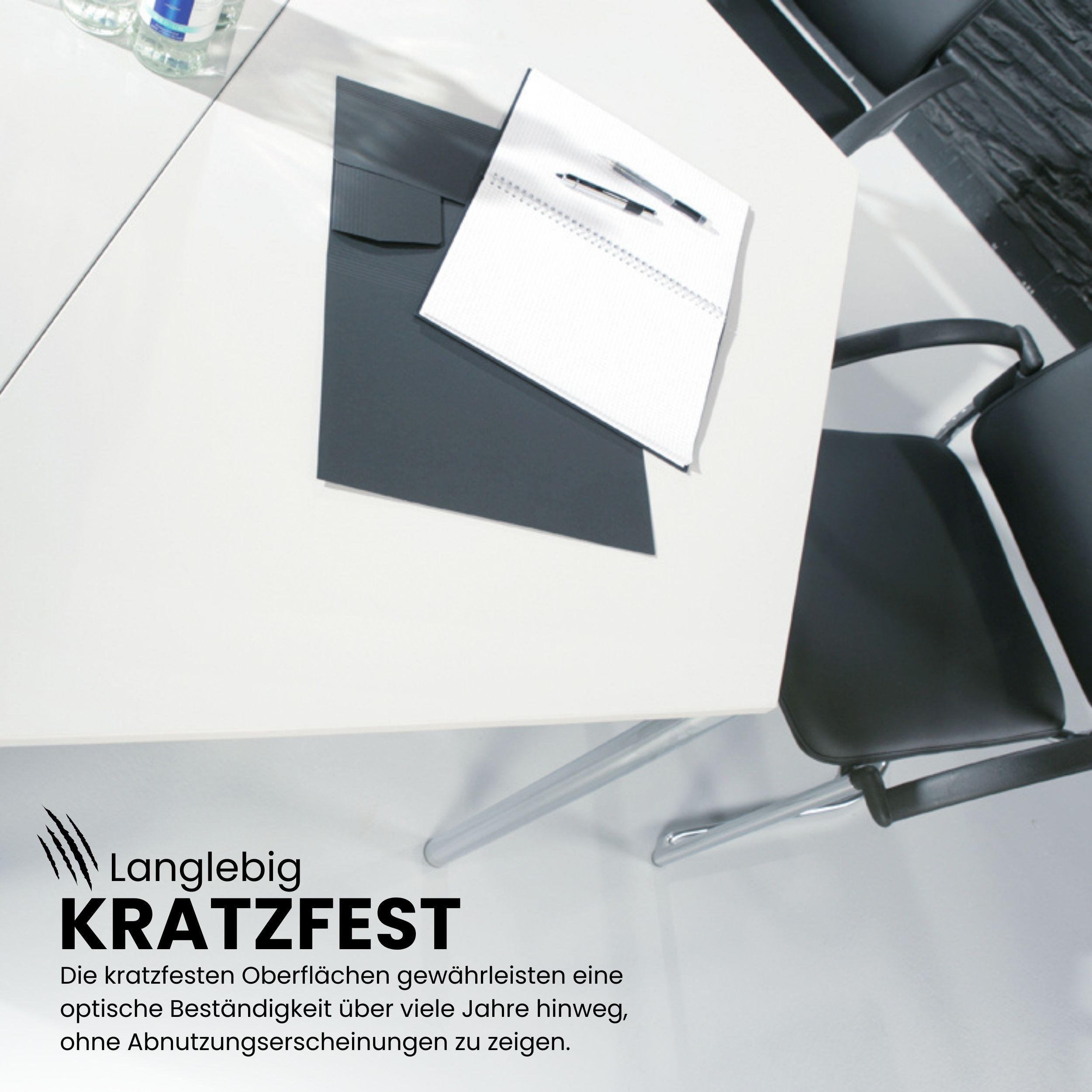 Thumbnail - bümö Besprechungstisch, Ahorn, Schwarz, Holzwerkstoff, Nachbildung,Ahorn, 80x72x80 cm, FSC Mix, Arbeitszimmer, Schreibti...