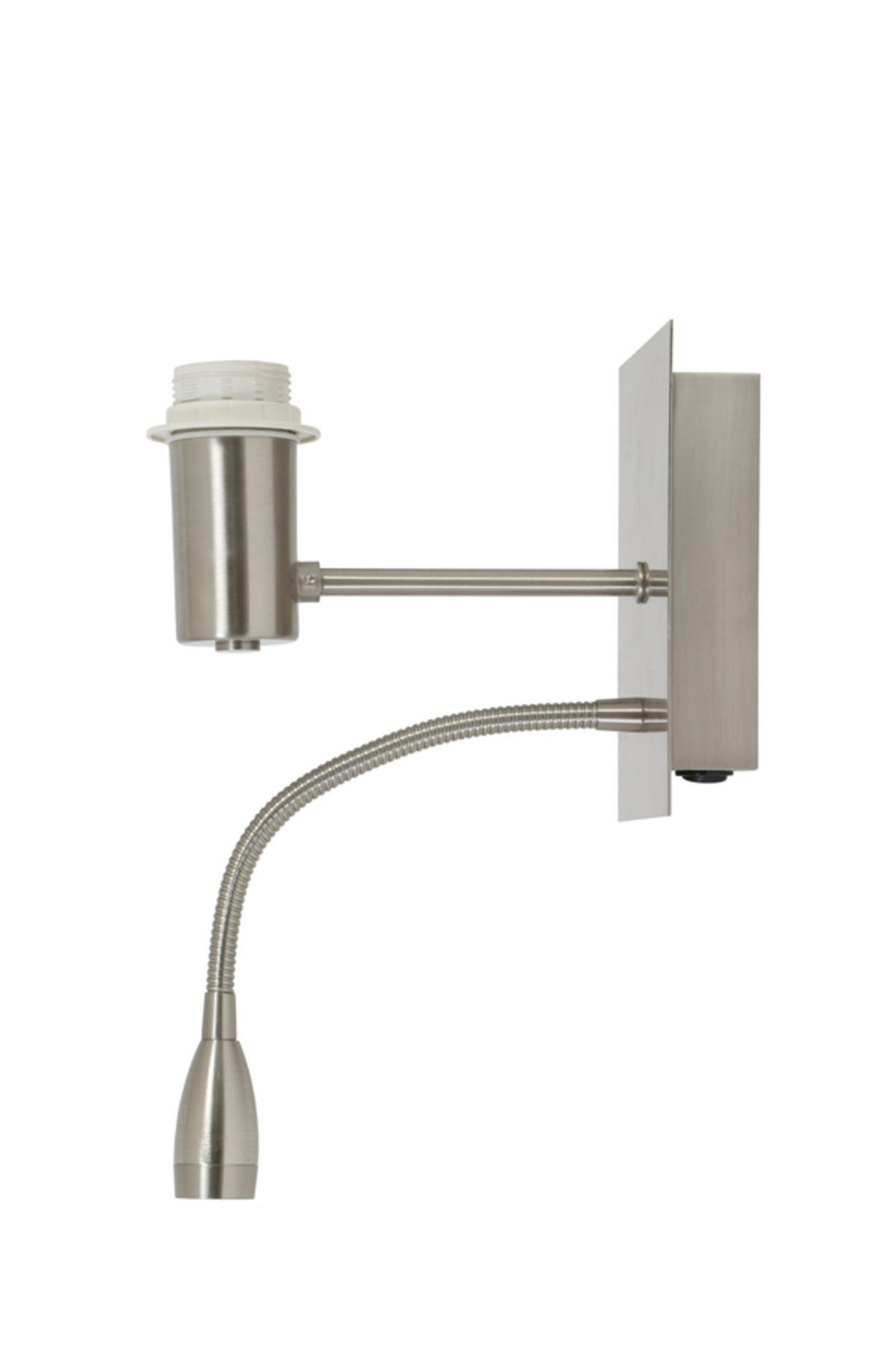 WANDLEUCHTE Regina Silber 20/11/35 cm - Silberfarben, Metall (11/35/20cm) - Light & Living