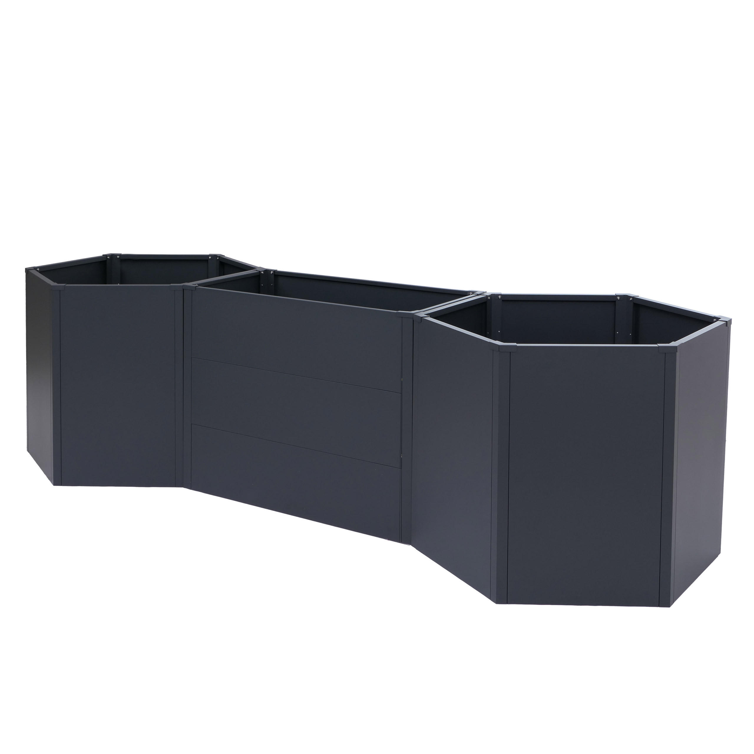 HOCHBEET Anthrazit - Anthrazit, Metall (286/77/88cm) - MCW