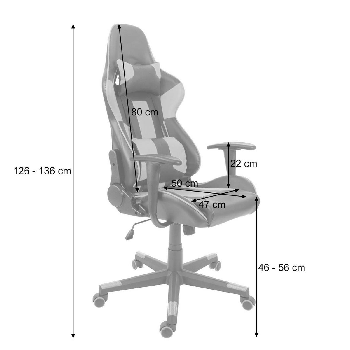 BÜROSTUHL Schwarz, Grau - Schwarz/Grau, Textil (67/136/69cm) - Jamb