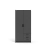 KLEIDERSCHRANK mattgrau - Grau, Holzwerkstoff (99/201/50cm) - ebuy24