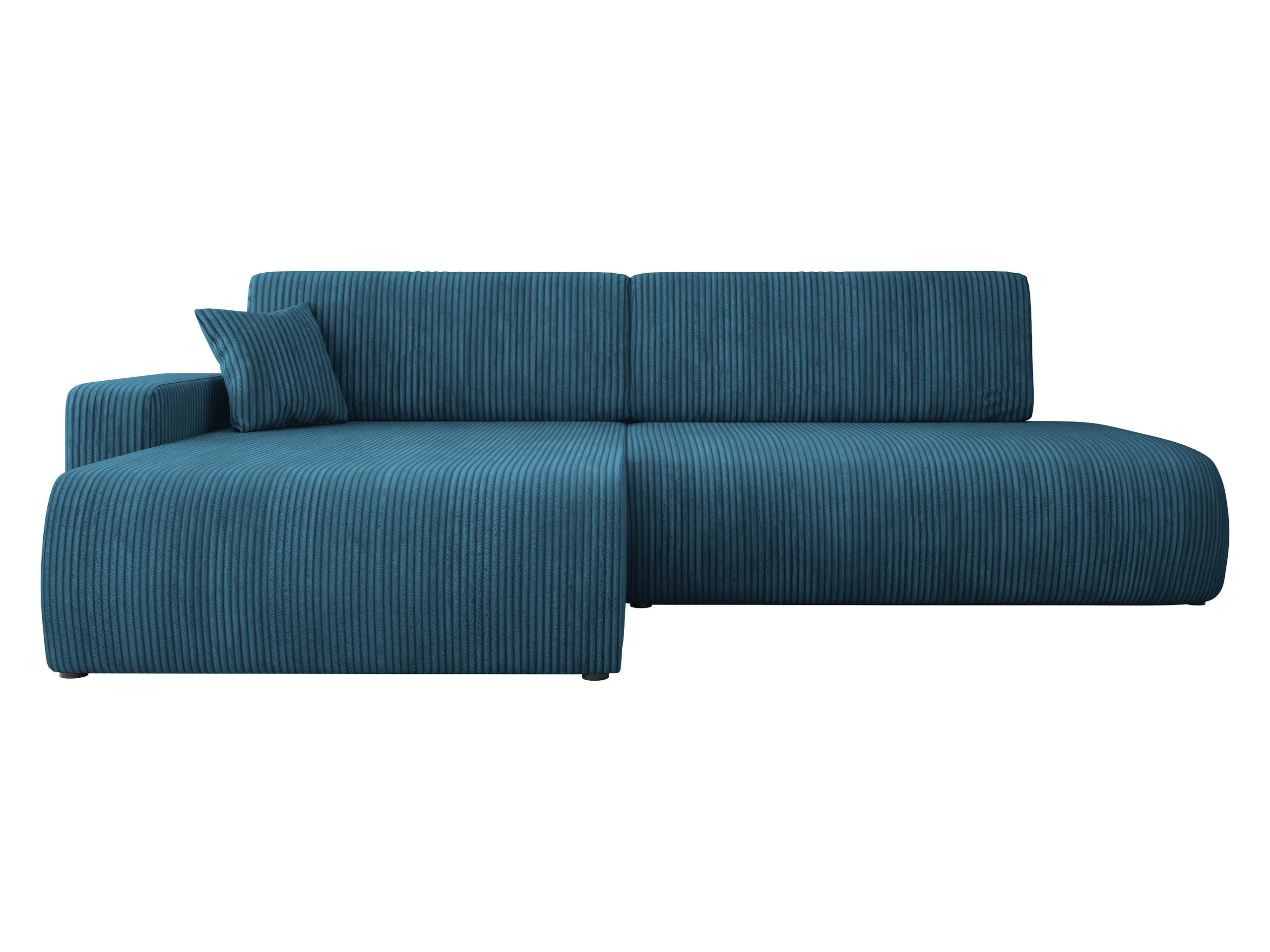 ECKSOFA Piano O Cord - Blau/Schwarz, Holz/Kunststoff (262/145cm) - MIRJAN24