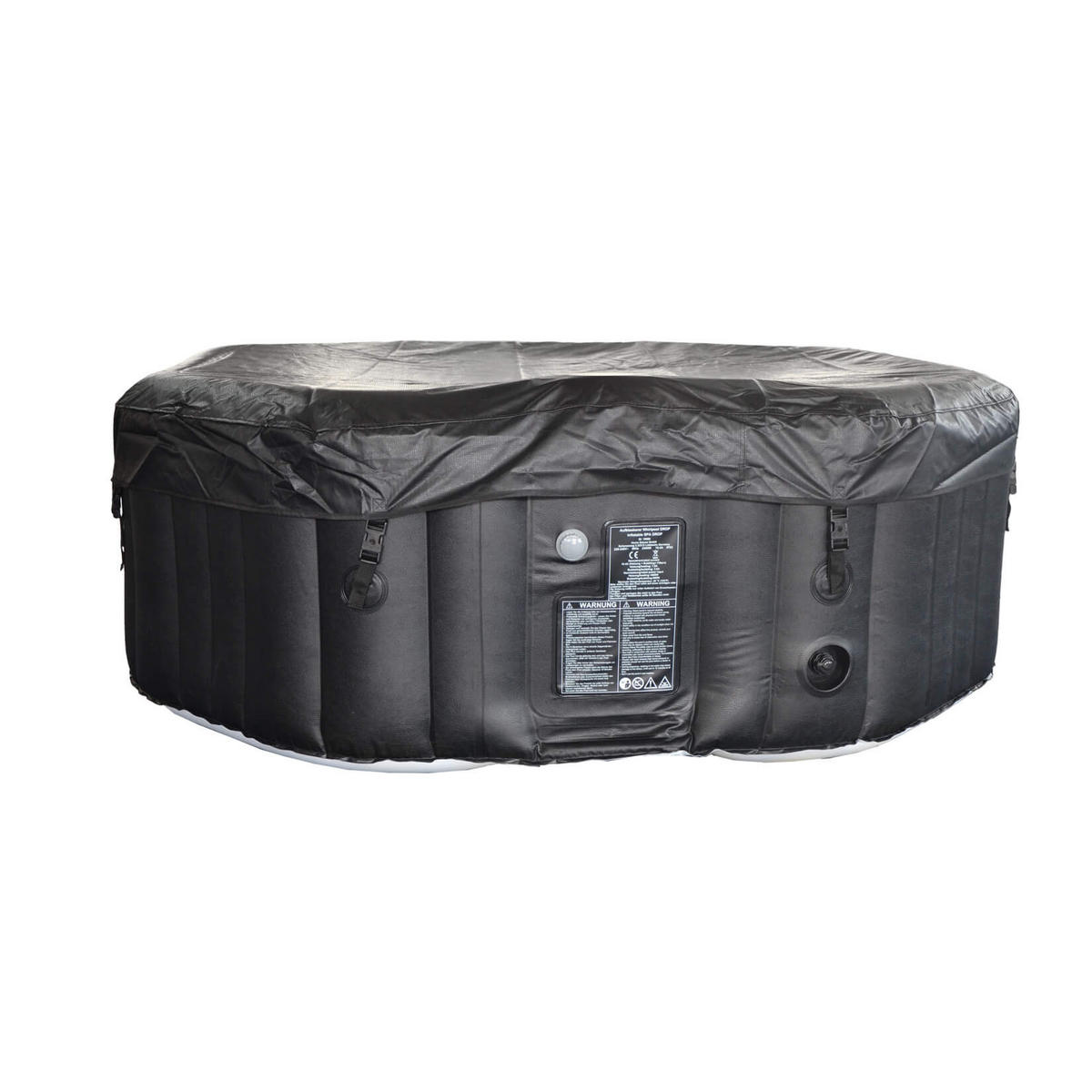 WHIRLPOOL DROP - Schwarz, Kunststoff (185/65/185cm) - Home Deluxe