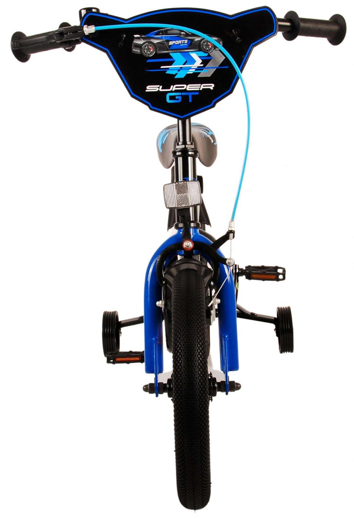 KINDERFAHRRAD Super GT - Jungen - 14 Zoll - Rücktritt + Handbremse - Blau - Blau/Schwarz, Metall (45cm) - TPFSports
