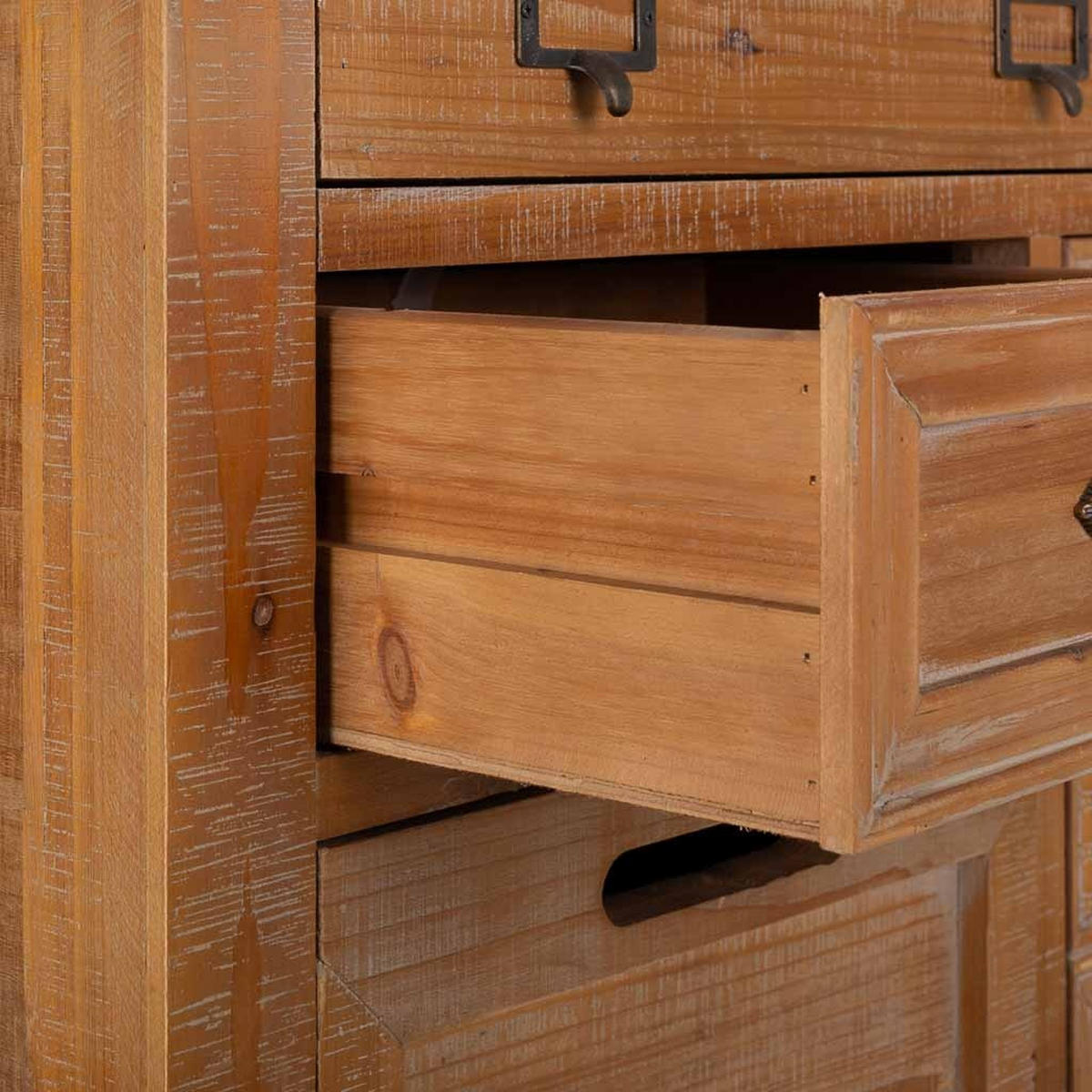 KOMMODE aus Holz 80x37x155 cm - Braun, Holzwerkstoff (80/155/37cm) - Wanderlust