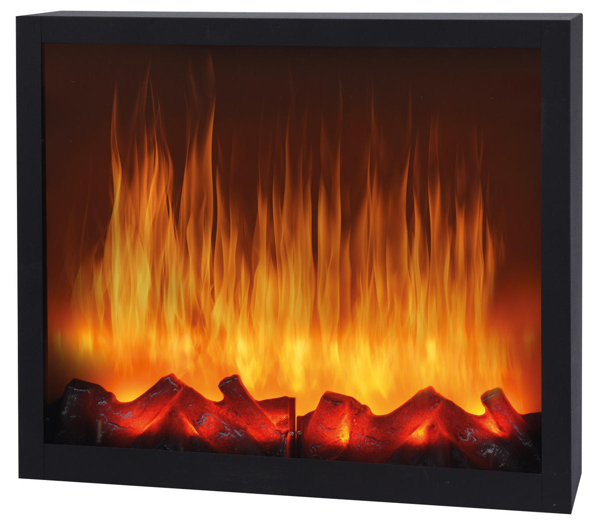 ELEKTROKAMIN LED Weihnachtsdeko 41/25 cm - Schwarz, Kunststoff (11/25/41cm) - Home Styling Collection
