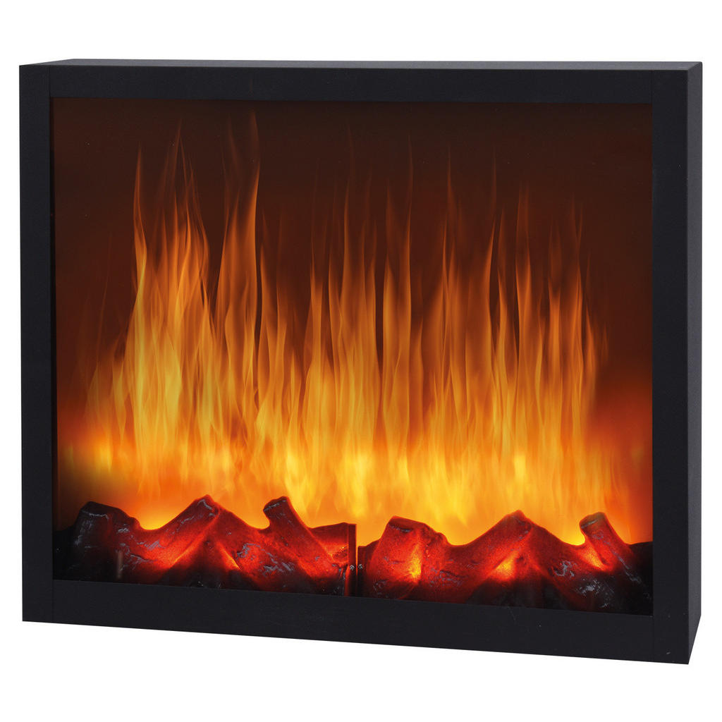 Thumbnail - Home Styling Collection Elektrokamin, Schwarz, Kunststoff, 11x25x41 cm, Dekoration, Weihnachtsdekoration