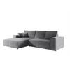 ECKSOFA Corunia In Aragon - Grau, Holzwerkstoff/Textil (294/185cm) - Fun Möbel