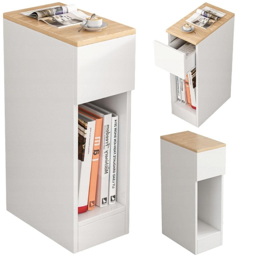 NACHTTISCH, weiß 20/33/60 cm - Weiß, Holzwerkstoff (20/60/33cm)