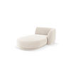 CHAISELONGUE rechts Miley aus Samt leichtes beige - Beige, Textil (90/70/156cm) - Micadoni